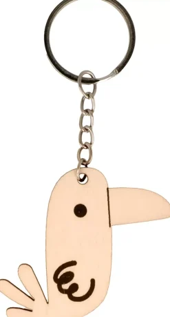 Llavero de Madera Pájaro Safari Artemio