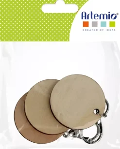 Llavero de madera Redondo Artemio