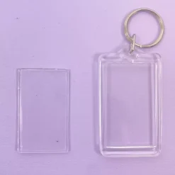 Llavero de plástico para fotos