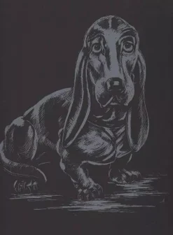 Lámina de raspar Perro de caza