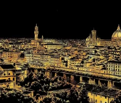 Lámina rascable Vista de Florencia