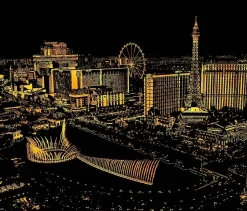 Lámina rascable Vista de Las Vegas