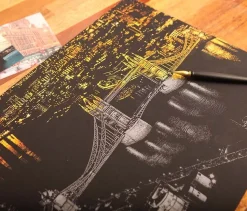 Lámina rascable Vista de Londres