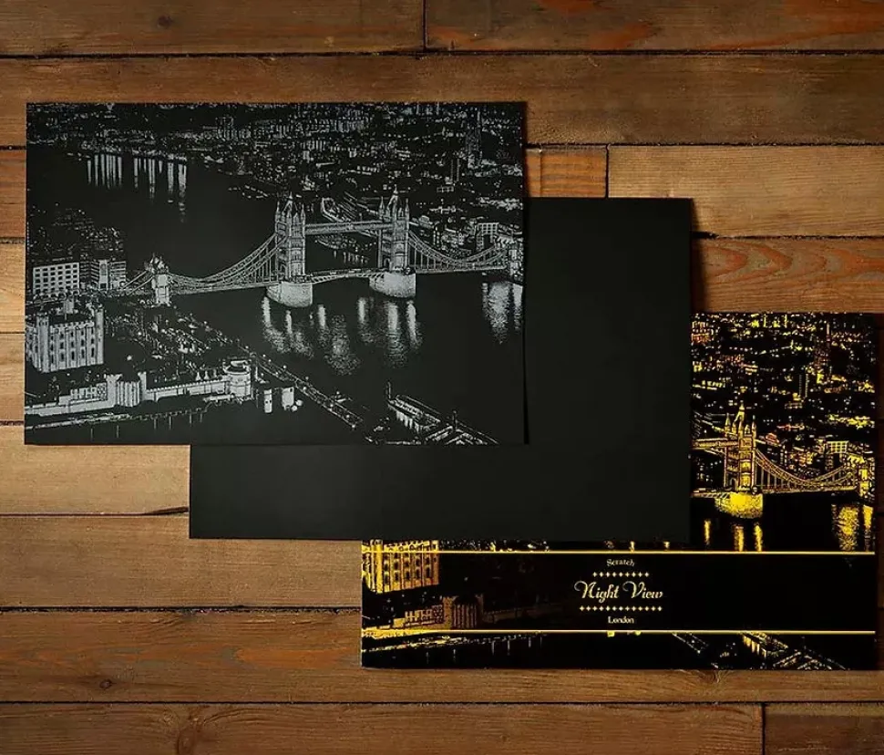 Lámina rascable Vista de Londres