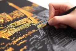 Lámina rascable Vista de París