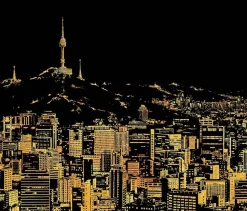 Lámina rascable Vista de Seoul