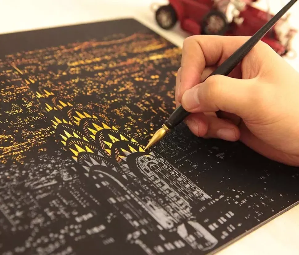 Lámina rascable Vista de Seoul