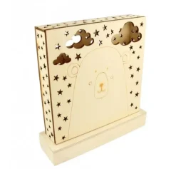 Lámpara de madera Adorable Artemio