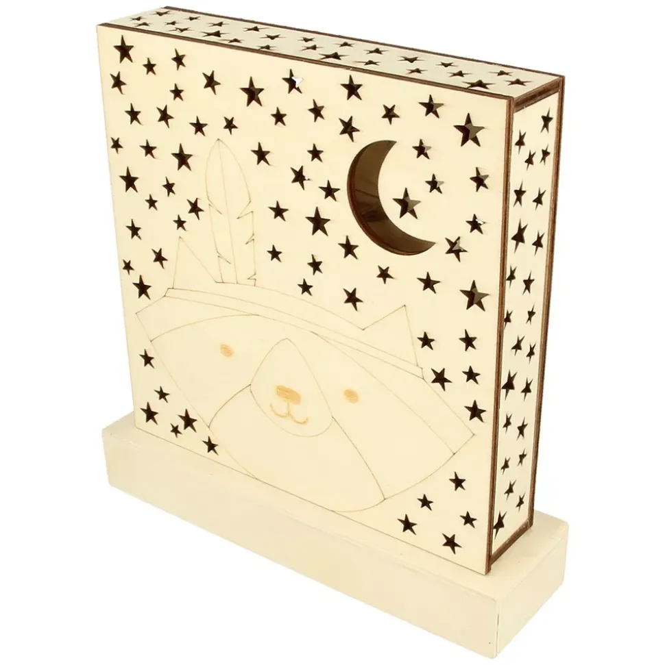 Lámpara de madera Totem Artemio