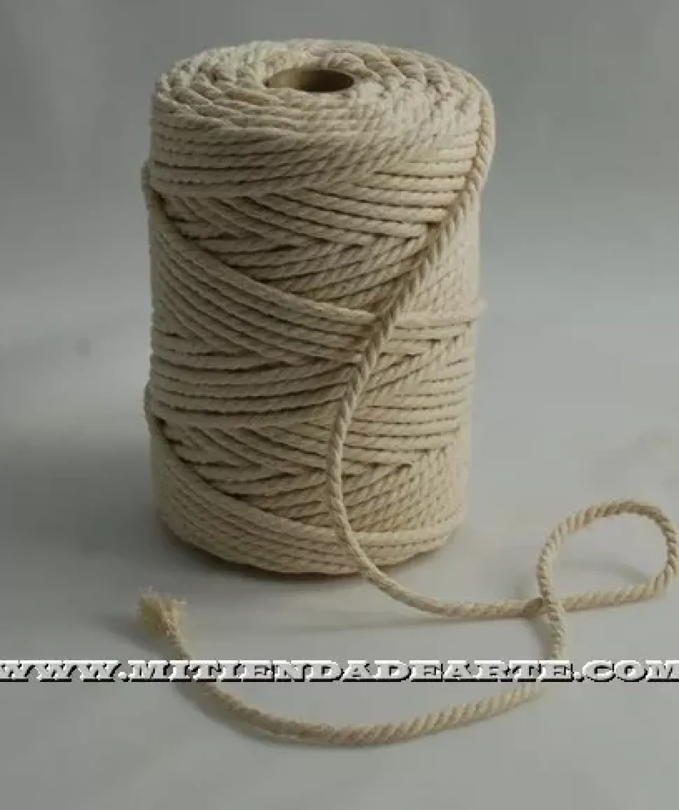 Macramé de algodón