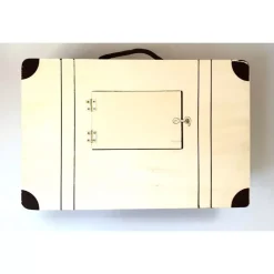 Maleta urna de madera