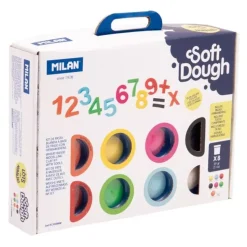 Maletín 8 botes pasta blanda Soft Dough Milan 59g