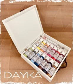 Maletín 14 Pinturas Acrílicas Maletín de Artista Dayka