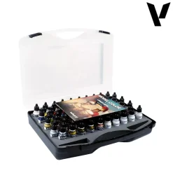 Maletín 80 pinturas modelismo 253 Militar Model Color Vallejo 18ml