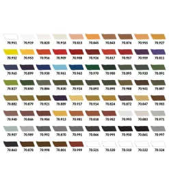 Maletín 80 pinturas modelismo 252 Básico Model Color Vallejo 18ml