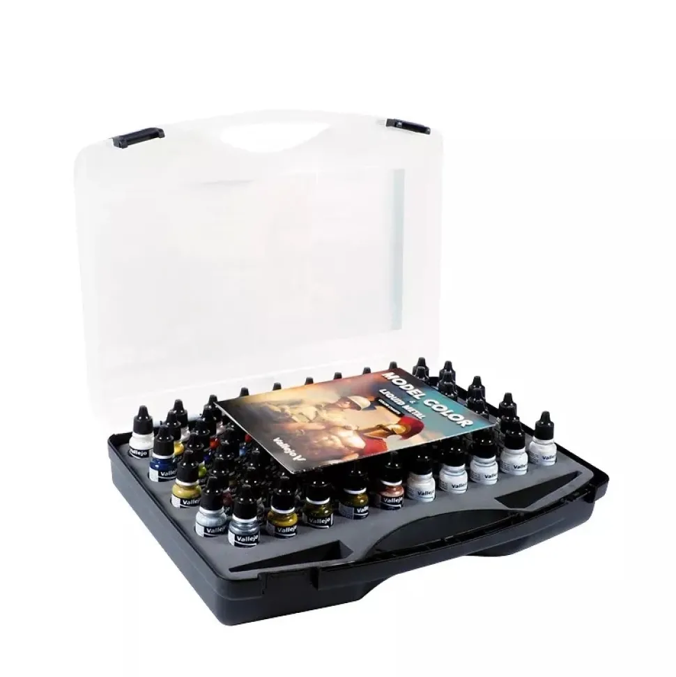 Maletín 80 pinturas modelismo 254 Combination Model Color Vallejo 18ml