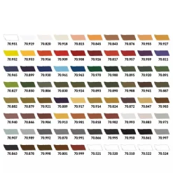 Maletín 80 pinturas modelismo 254 Combination Model Color Vallejo 18ml