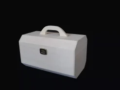 Maletín con asa de madera