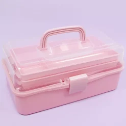 Maletín de Almacenamiento Rosa Craftelier