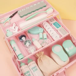 Maletín de Almacenamiento Rosa Craftelier