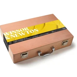 Maletín de madera 15 piezas pintura acrílica Galeria Winsor and Newton