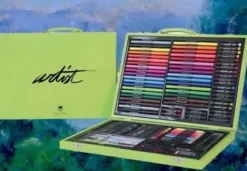 Maletín de Madera 122 Piezas Art Studio Verde Alex Bog