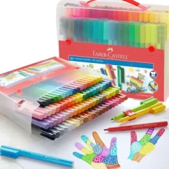 Maletín transparente 92 piezas Connector Faber-Castell