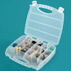 Maletín transparente con divisores We R Memory Keepers