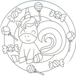 Mandalas de unicornios 01