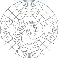 Mandalas de unicornios 01