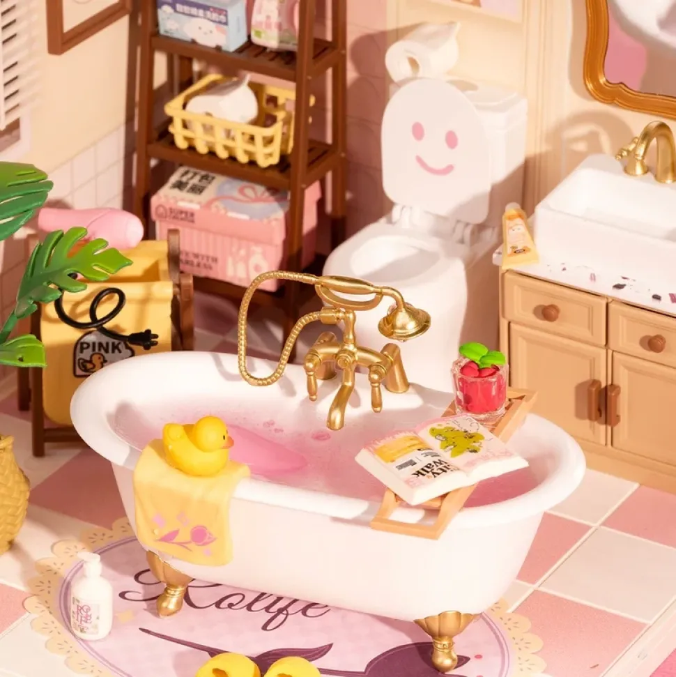 Maqueta baño con burbujas Robotime