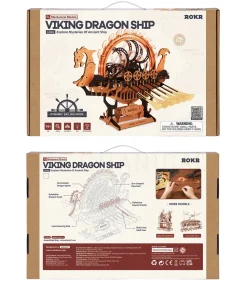Maqueta Barco Vikingo de dragón Robotime