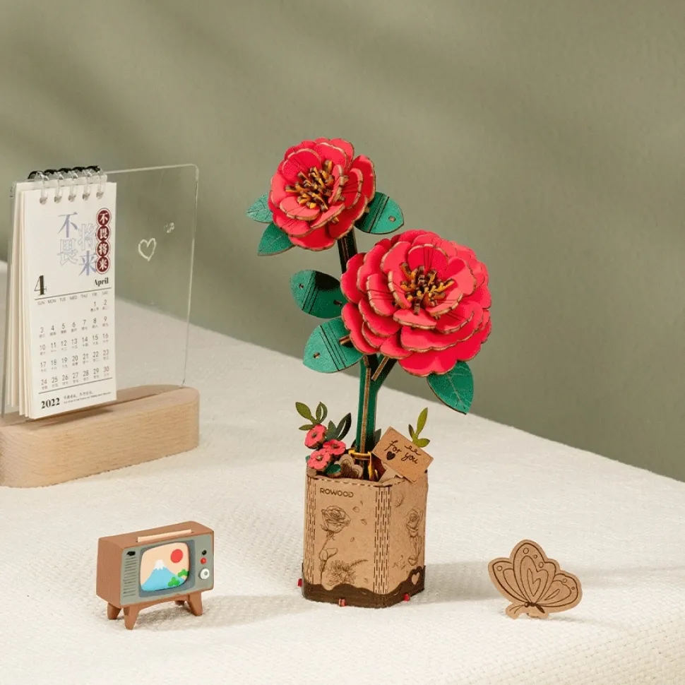 Maqueta Camelia Roja Robotime