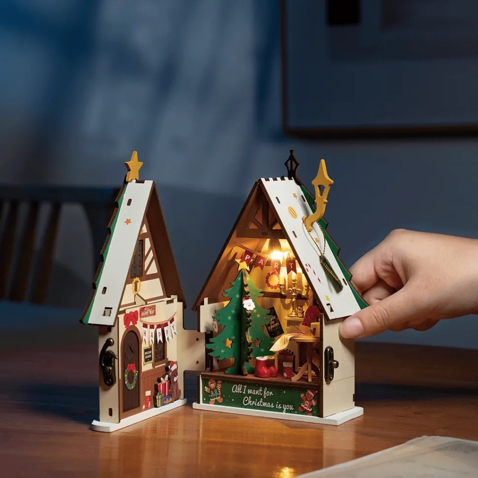 Maqueta Casa navideña centelleante Robotime