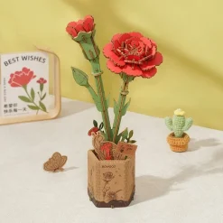 Maqueta Clavel rojo Robotime