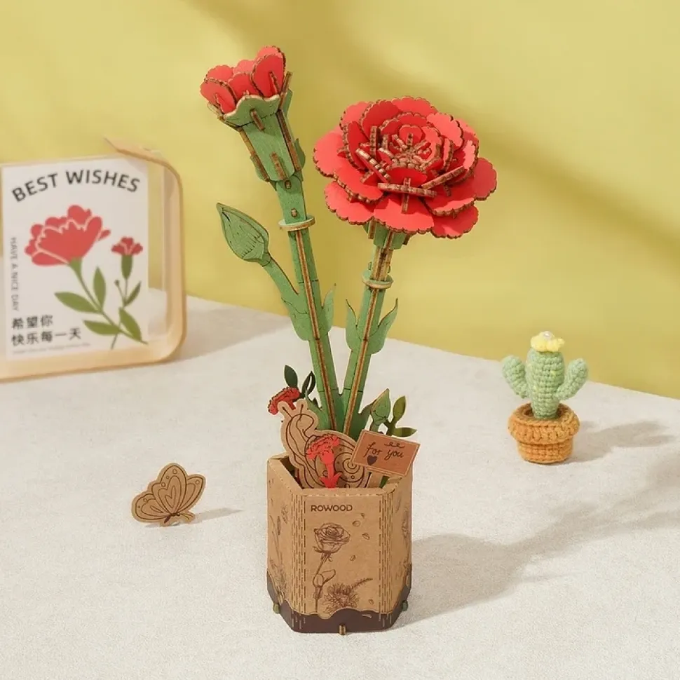 Maqueta Clavel rojo Robotime