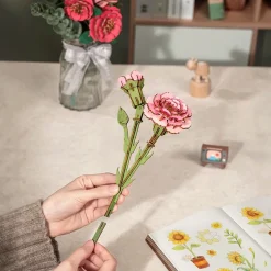 Maqueta Clavel Rosa Robotime