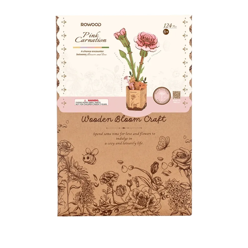 Maqueta Clavel Rosa Robotime