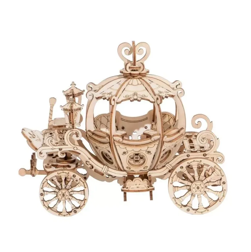 Maqueta coche calabaza de madera Classical 3D Robotime