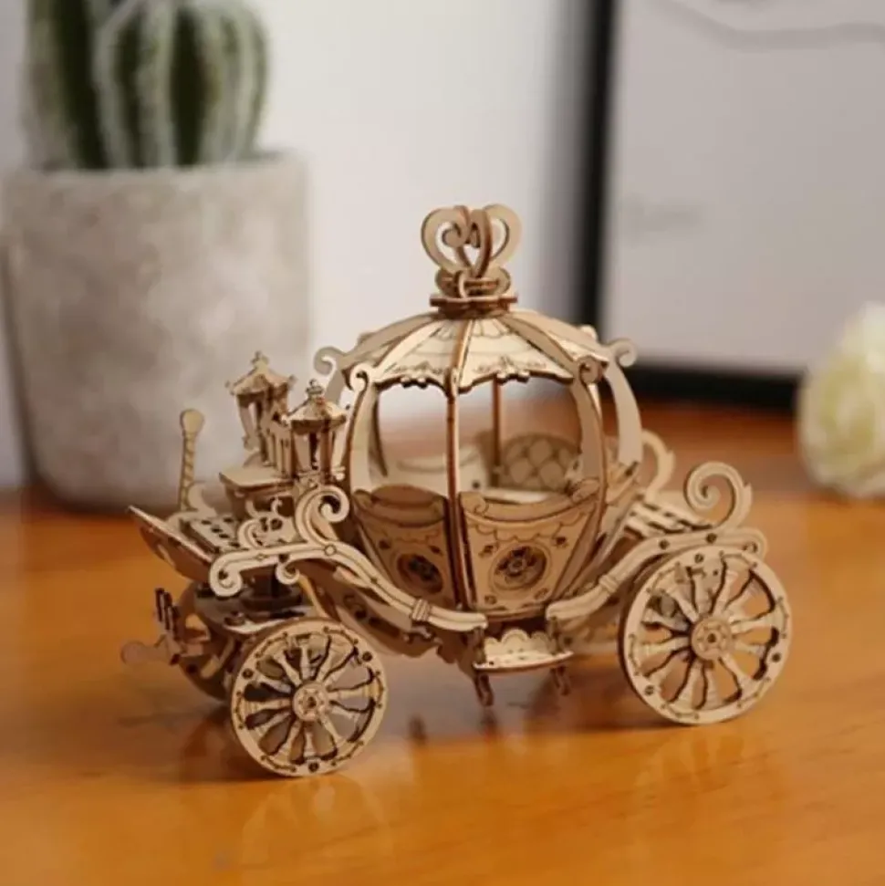 Maqueta coche calabaza de madera Classical 3D Robotime