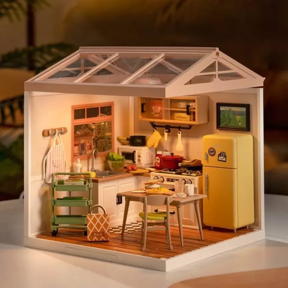 Maqueta Cocina comidas felices Robotime