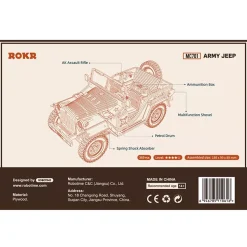 Maqueta de Army Field Car Robotime
