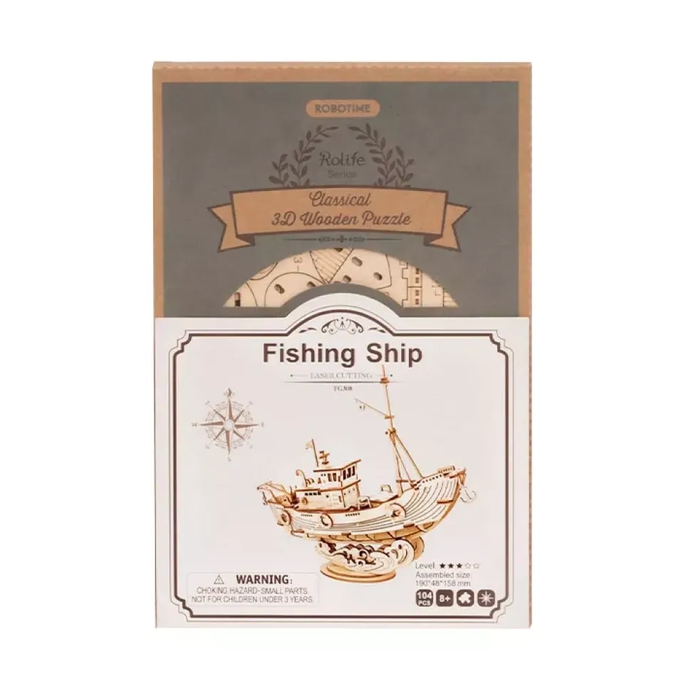 Maqueta de barco de pesca Robotime