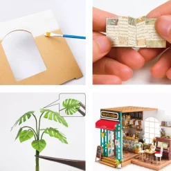 Maqueta de Cafetería de Simon Robotime