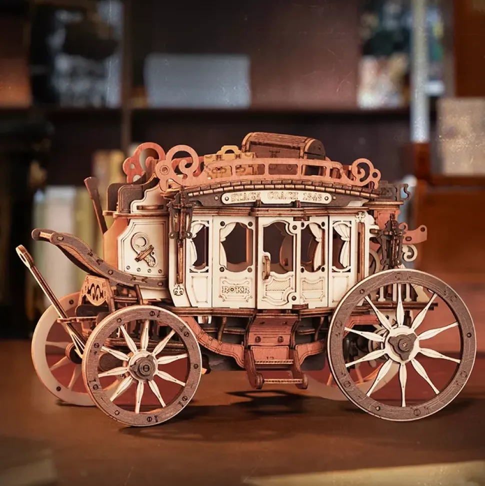 Maqueta de coche de caballos Robotime