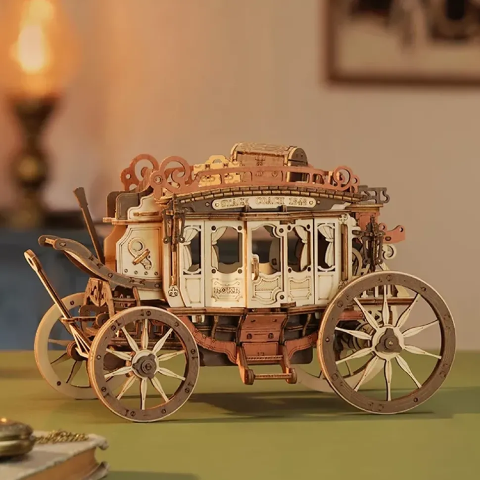 Maqueta de coche de caballos Robotime