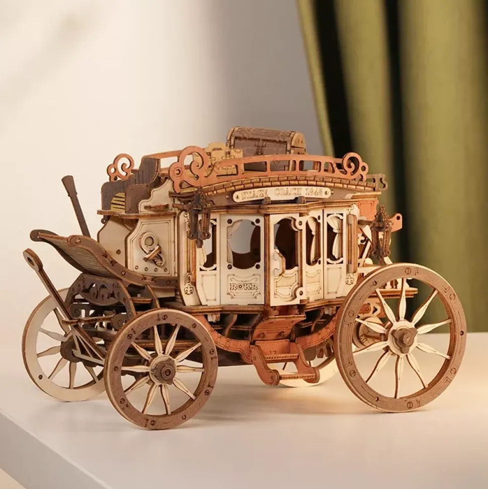 Maqueta de coche de caballos Robotime