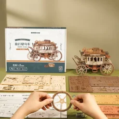 Maqueta de coche de caballos Robotime