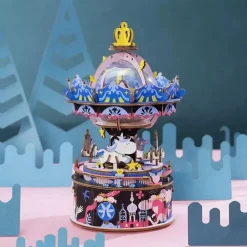 Maqueta de Tiovivo de unicornios Robotime