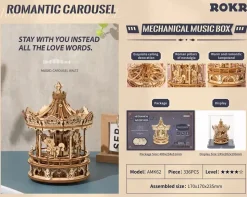 Maqueta de tiovivo romántico Robotime